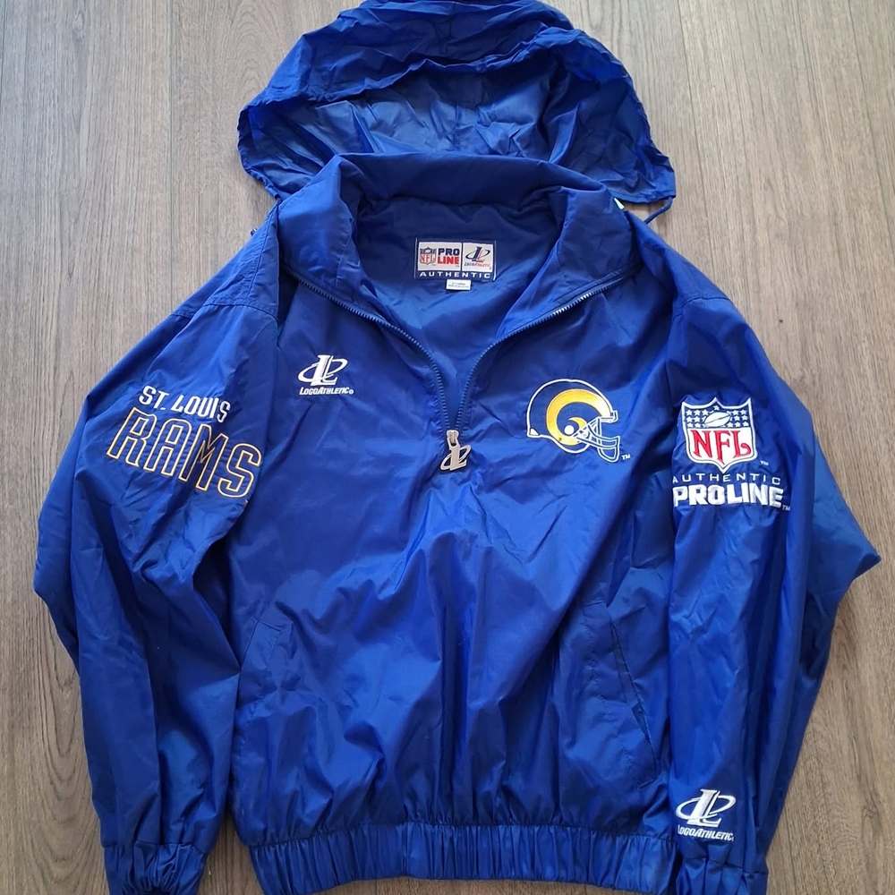 Logo Athletic Blue St. Louis Rams Jacket